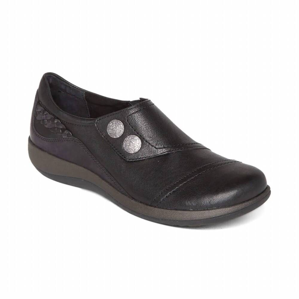 NEW APEX women's karina monk strap shoes in black